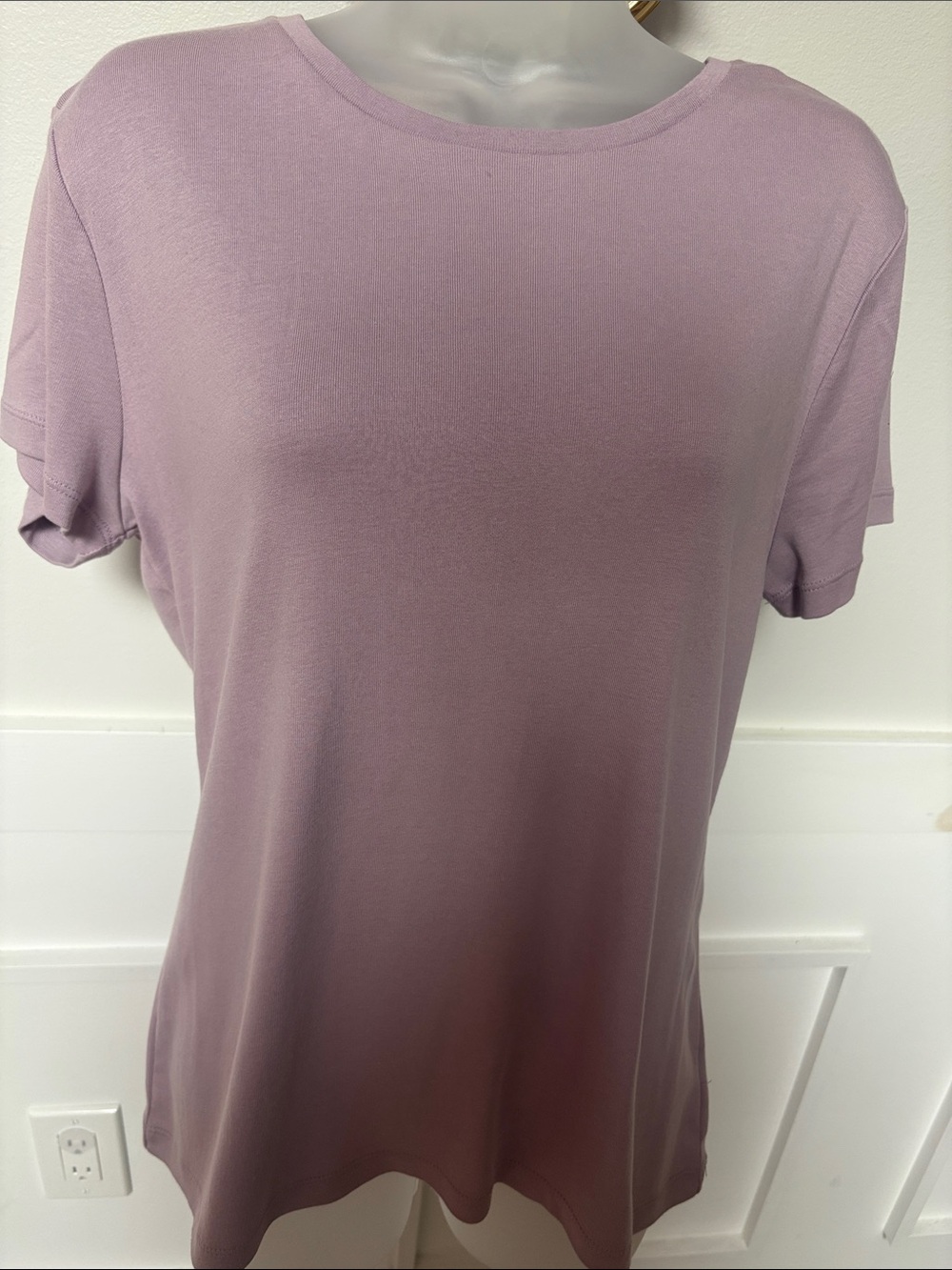 Talbots 100 cotton lavender t